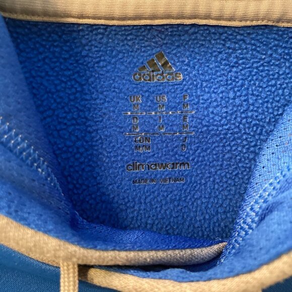 Adidas Men's Climawarm Hoodie Blue and Gray Size Medium - Picture 5 of 6